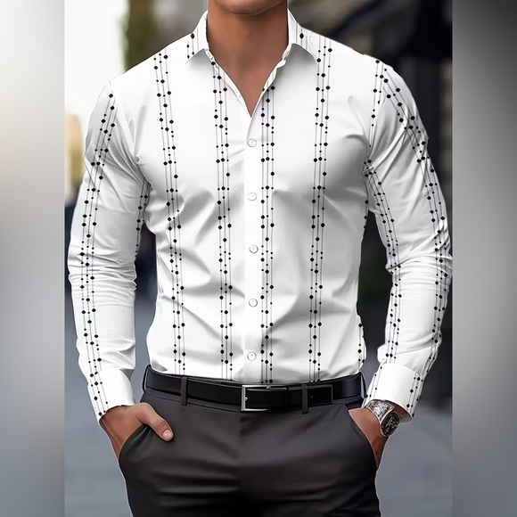 The Unbranded Brand Other - Men'S Formal Casual Shirt for Spring, Summer, And Autumn Size L